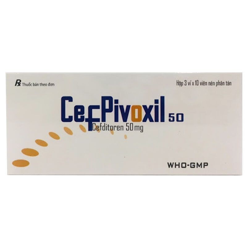 Thuốc Cefpivoxil 50 - Hộp 30 Viên - Điều Trị Viêm Hiệu Quả