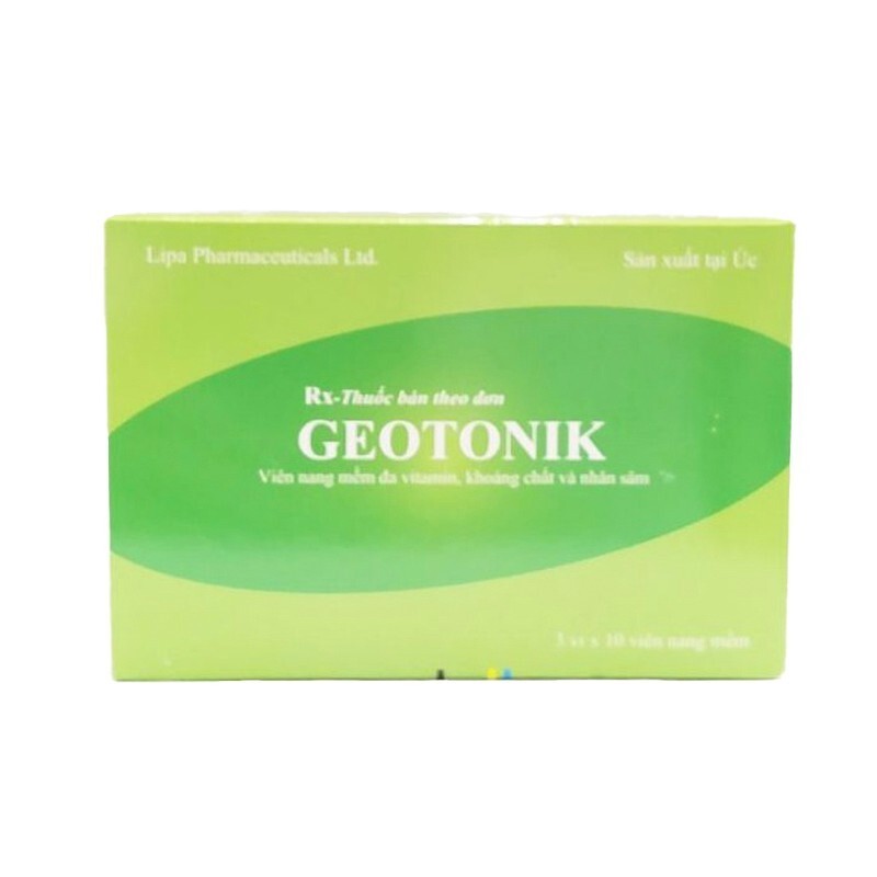 Thuốc Geotonik - Hộp 30 Viên - Tăng Sức Đề Kháng