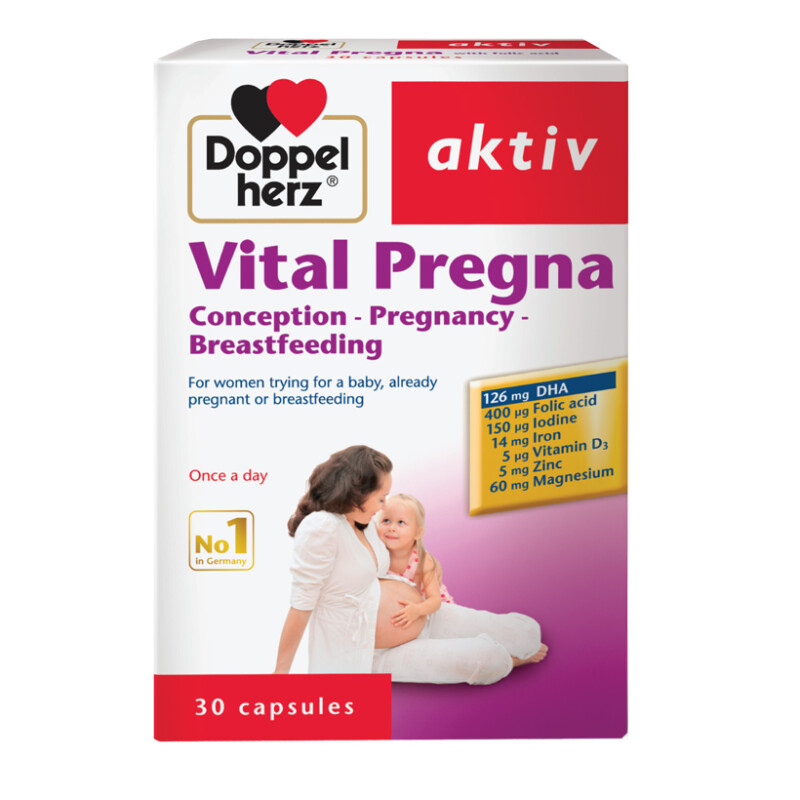 Doppelherz Vital Pregna Hộp 30 Viên - Vitamin Cho Bà Bầu