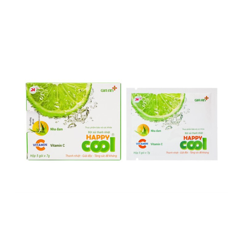 Happy Cool Hộp 5 Gói - Giải Độc Gan, Giúp Thanh Nhiệt