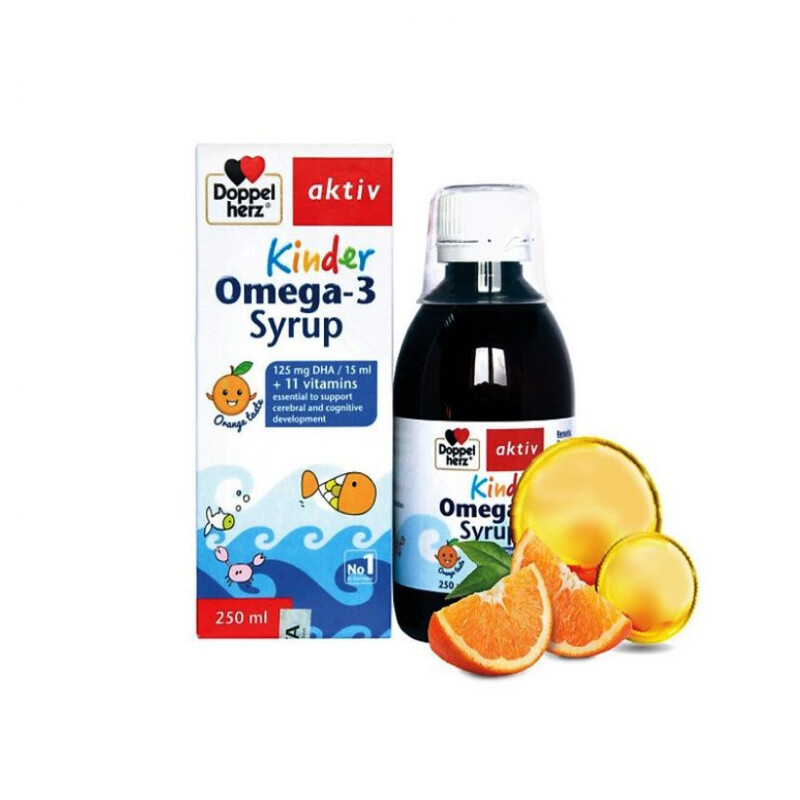 Kinder Omega 3 Syrup Chai 250ml - Phát Triển Não Bộ