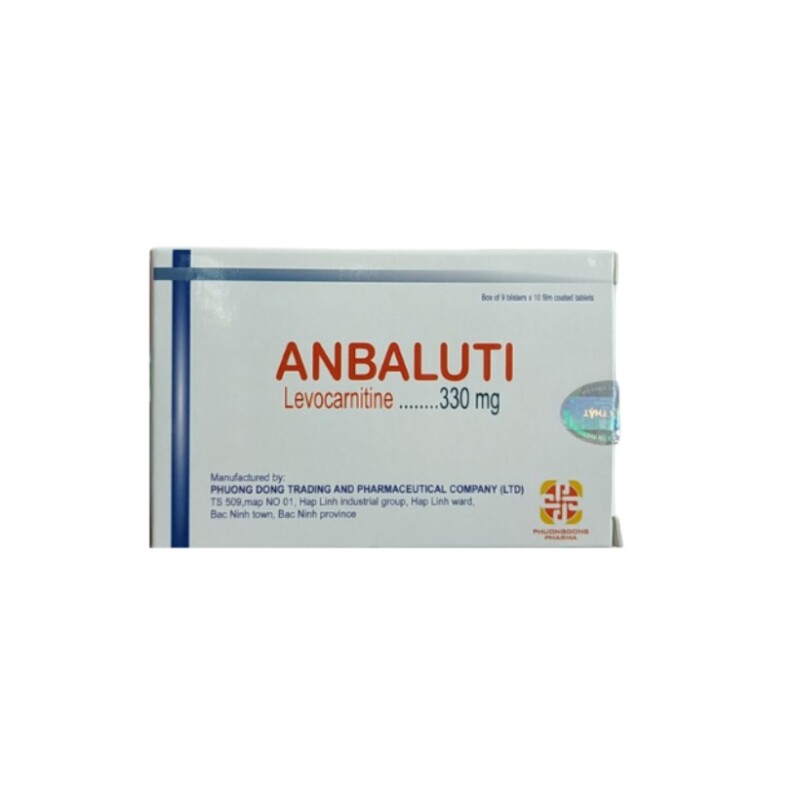 Anbaluti 300mg Hộp 90 Viên - Điều Trị Thiếu Hụt Carnitine