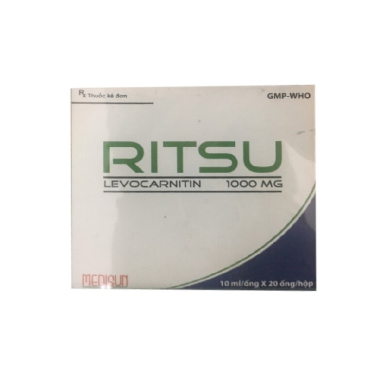 Ritsu 1000mg Hộp 20 Ống - Tăng Cường Bổ Sung Carnitine