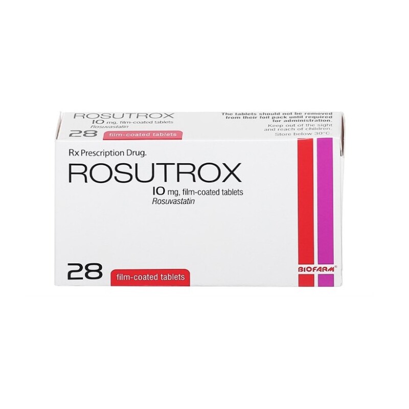 Rosutrox Hộp 28 Viên - Điều Trị Tăng Cholesterol Máu