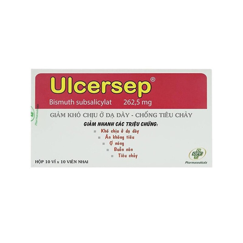Ulcersep Hộp 100 Viên - Trị Viêm Loét Dạ Dày Tá Tràng