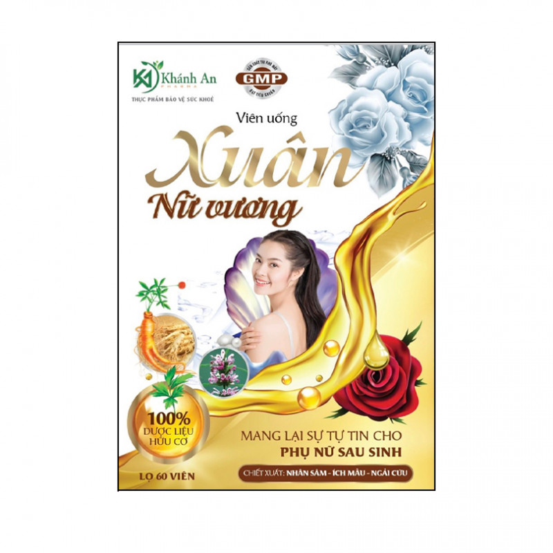 Xuân Nữ Vương Lọ 60 Viên - Viên Uống Se Khít Vùng Kín